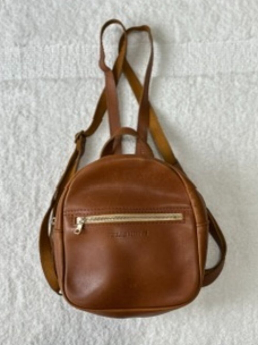 Portland Leather Goods Mini Backpack Brown Full Grain Leather Made In Mexico Bag